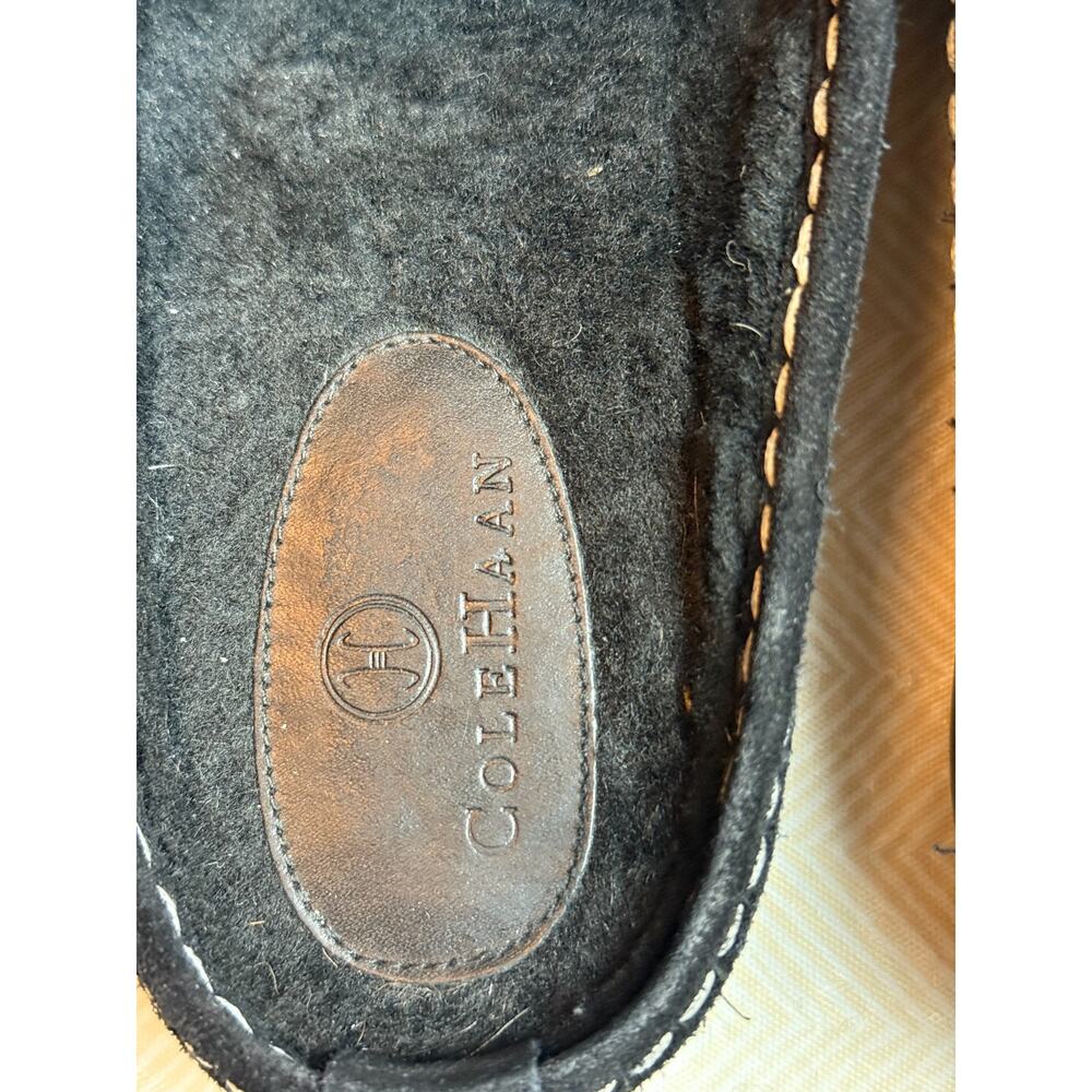 Cole Haan Mardi Black Suede Mule w Shearling Size 8.5 - Picture 9 of 10